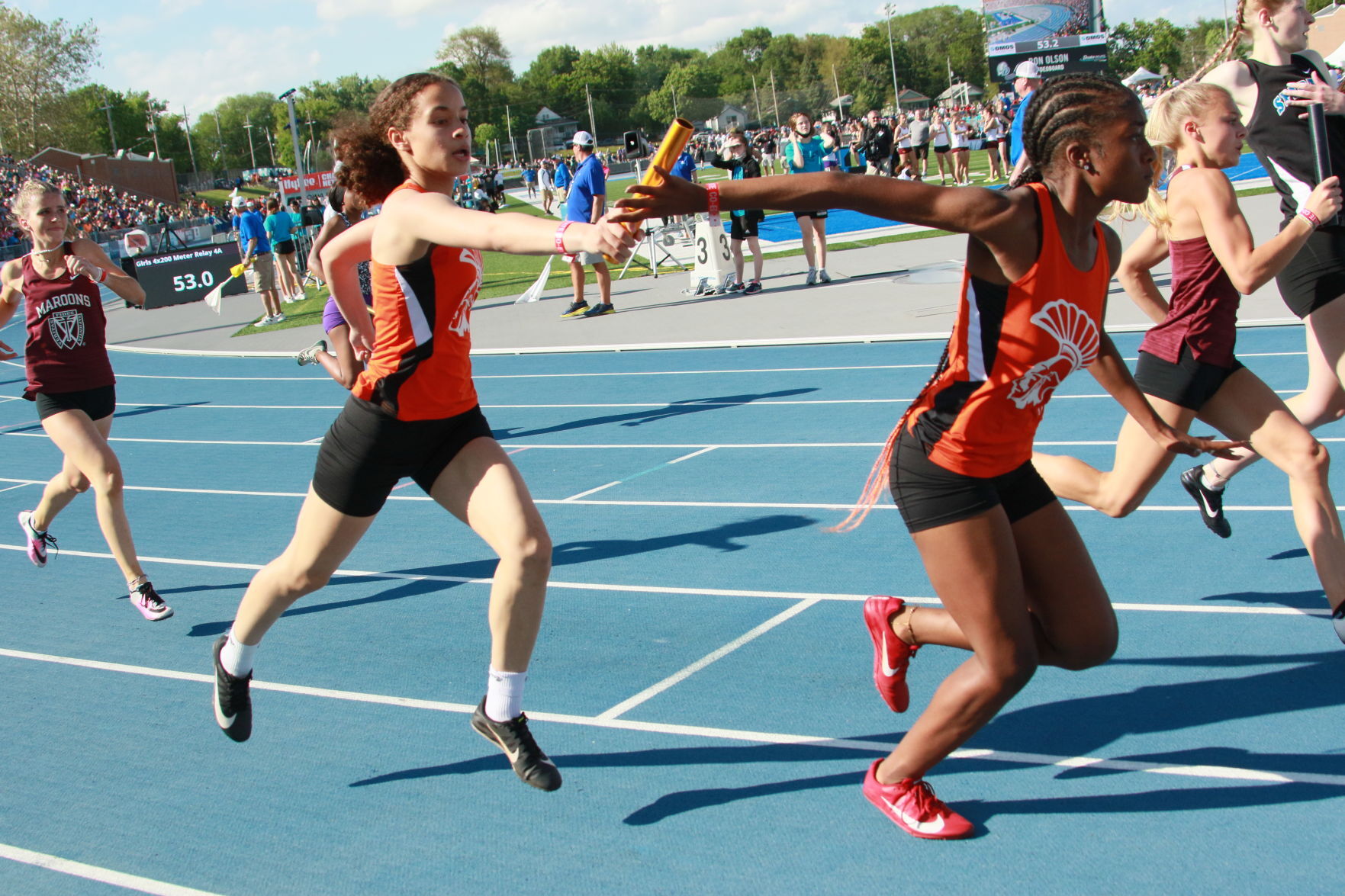 Waterloo East 4x200 relay